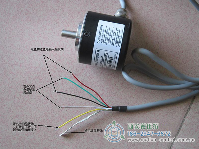圖為編碼器接線示意圖